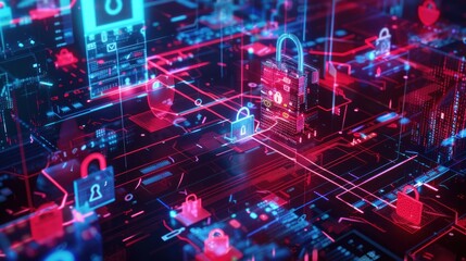 Data Network and Digital Communication Concept,Abstract Background