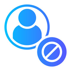 not available gradient icon