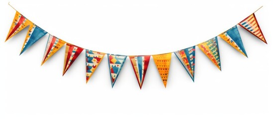 Obraz premium party decoration triangle flag