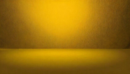 イエローの部屋　奥行きのある黄色の壁の空間。無地素材。レイアウト。Yellow room: A space with deep yellow walls. Plain material. layout.