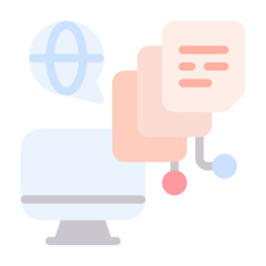 File Icon With Flat Color Style 