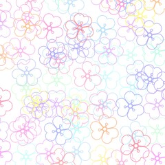 seamless background with flowers