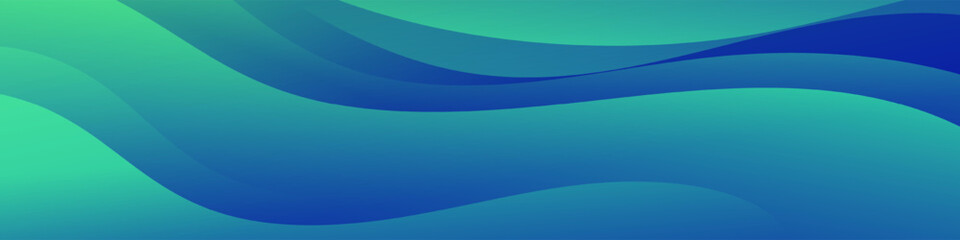 Enhance your visuals with the striking green and blue abstract gradient wave banner. Perfect for eye catching headers, promotional banners, and dynamic graphic elements