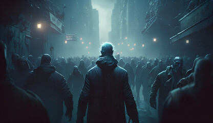 Zombie Anyways in the city