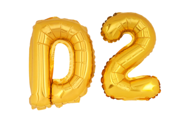 Golden word & number D2 isolate no white background.png