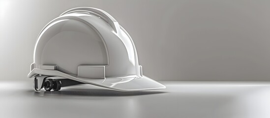 Hardhat on Plain Minimalist Surface with Abundant Negative Space
