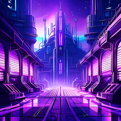 사이버 펑크 배경