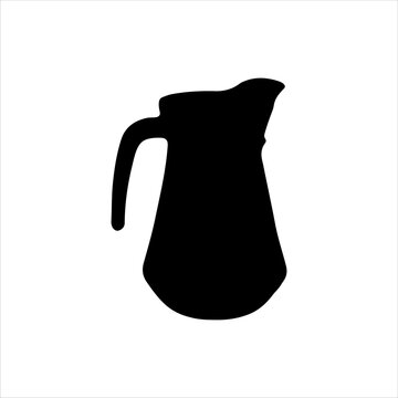 recommend clip art: Water jug silhouette isolated on white background. Water jug icon vector illustration.