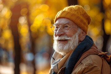 Obraz premium Happy Golden Days A senior experiencing the best of their golden years.