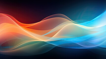 Obraz premium Abstract wavy background with overlapping layers of translucent waves