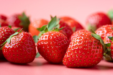 可愛いイチゴのクローズアップ