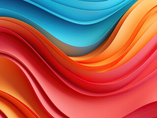 Obraz premium Dynamic wavy line abstract background
