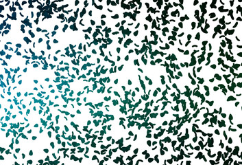 Light Blue, Green vector pattern with chaotic shapes.