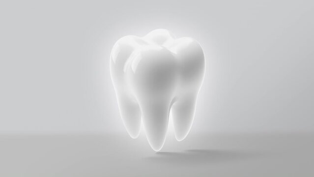 particle of fluoride or toothpaste ingredient turning yellow teeth to white.