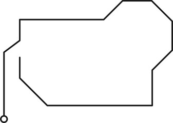 Callout Box Outline Shape Design Element Vector