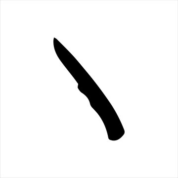 recommend clip art: Pocket knife silhouette icon vector illustration isolated on white background
