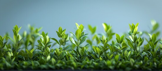 Naklejka premium Vibrant Japanese Herbs in Serene Natural Wellness Setting with Ample Copy Space