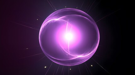 Obraz premium Digital technology purple black universe planet poster background