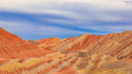 Colorful Danxia Scenic Area, Zhangye City, Gansu Province, China