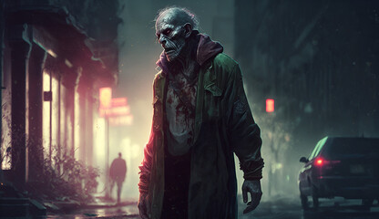 zombie in the night City