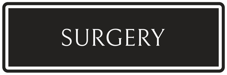 Surgery sign