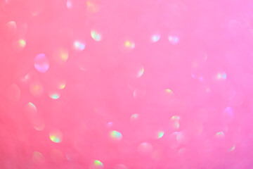 Abstract blurred background. Defocused portrait lens back. Backdrop bokeh. Mixed pink with magenta.