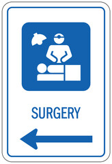Surgery sign
