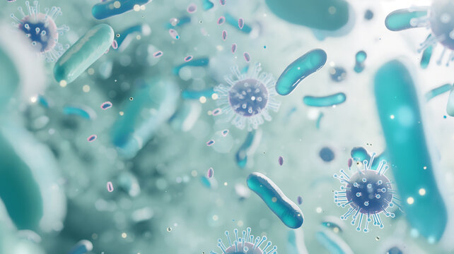 Abstract bacteria probiotics gram positive bacteria