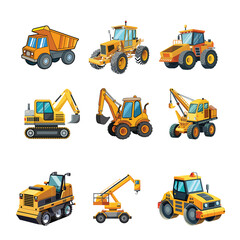 Flat construction machines collection