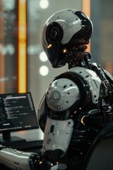 Fototapeta premium Cutting-edge Android using a computing environment