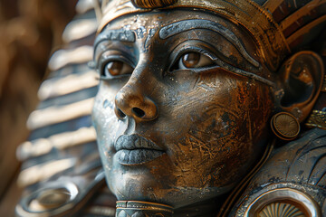 ancient astronauts, theory of ancient astronauts. Close-up, hyper-realistic 3D