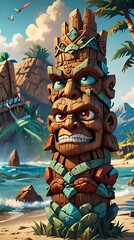 Fototapeta premium Tiki Totem Pole