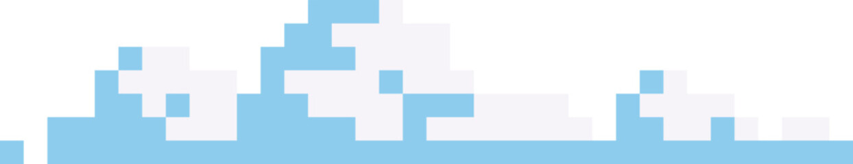 Cloud Pixel Art Icon