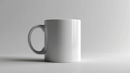 Isolated white mug