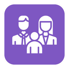 Parents icon vector image. Can be used for Generation Gap.