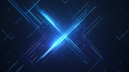 Digital technology cyberpunk glowing geometric abstract poster background
