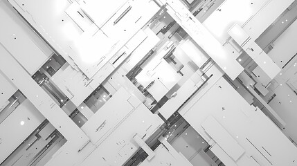 Digital technology cyberpunk glowing geometric abstract poster background