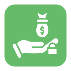 Fixed Funding icon vector image. Can be used for Crowdfunding.