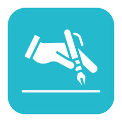 Speech Writing icon vector image. Can be used for Public Relations Agency.