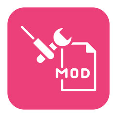 Mod Making Tools icon vector image. Can be used for Game Development.