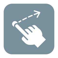 Swipe icon vector image. Can be used for New Media.