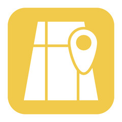 Map icon vector image. Can be used for Battle Royale.