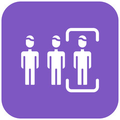 Demographics icon vector image. Can be used for Copywriting.