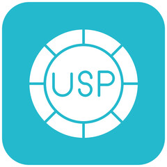 Unique Selling Proposition icon vector image. Can be used for Copywriting.