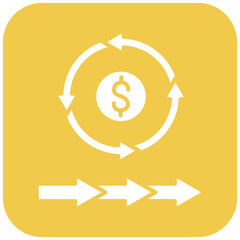 Circular Vs Linear Economy icon vector image. Can be used for Economy.