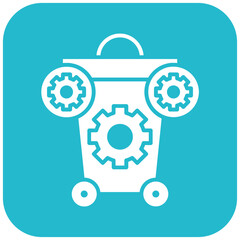 Waste Management icon vector image. Can be used for Economy.