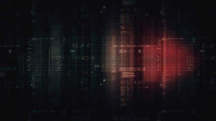 Futuristic metaverse, hi-tech digital data telemetry with encrypted numbers, display dynamic...