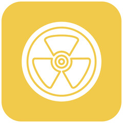 Radiation icon vector image. Can be used for Bioengineering.