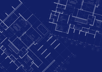 Floor plan designed building on the drawing.