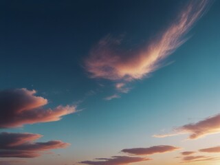 Obraz premium Natural scene of blue sky gradient color